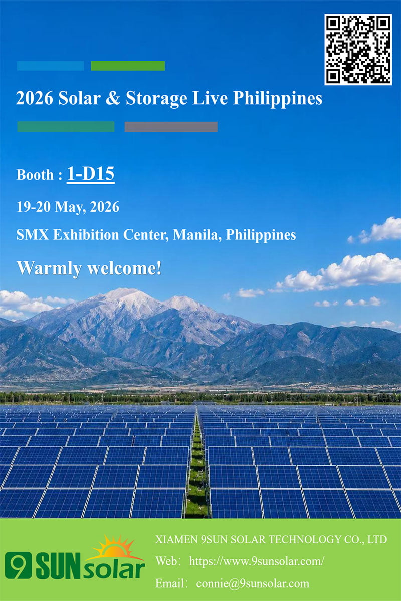 Besuchen Sie XIAMEN 9Sunsolar auf der Solar & Storage Live Philippines 2026 – Stand 1-D15
